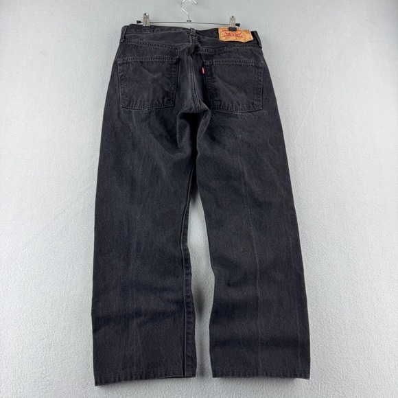 Levi's Other - Levis Jeans Mens 33 (Fits 31x26) Black 501 Straight Leg Button Fly Y2K 2000s